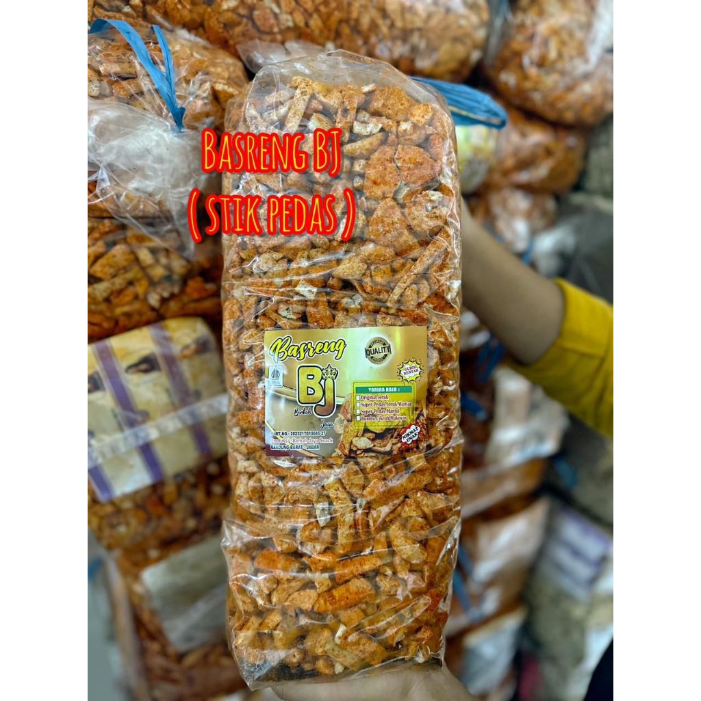 

Basreng Stik Pedas Tanpa Daun Jeruk BJ by Berkah Jaya 2 kg (1 ball)