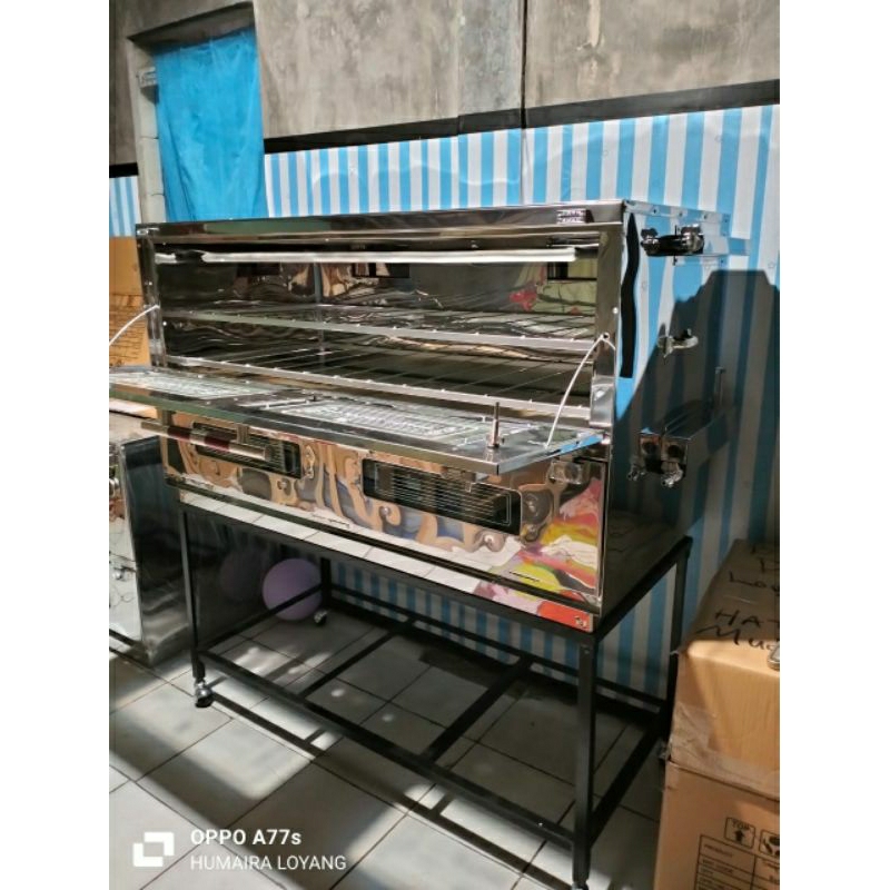 oven gas stainless pemantik otomatis