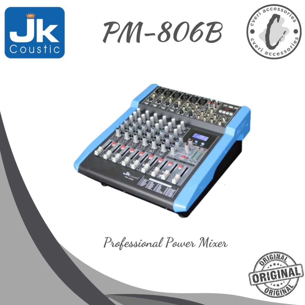 Jk Coustic PM-806B Professional Power Mixer Original PM806B