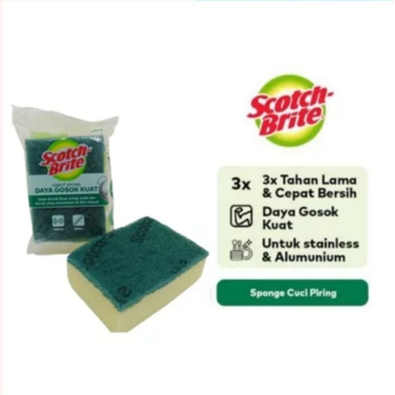 SCOTCH BRITE SABUT SPON CUCI PIRING