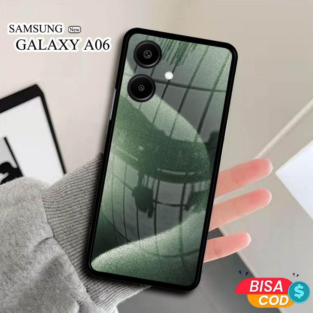 Softcase Glass Kaca SAMSUNG A06 - Case Handphone SAMSUNG A06  [T01]