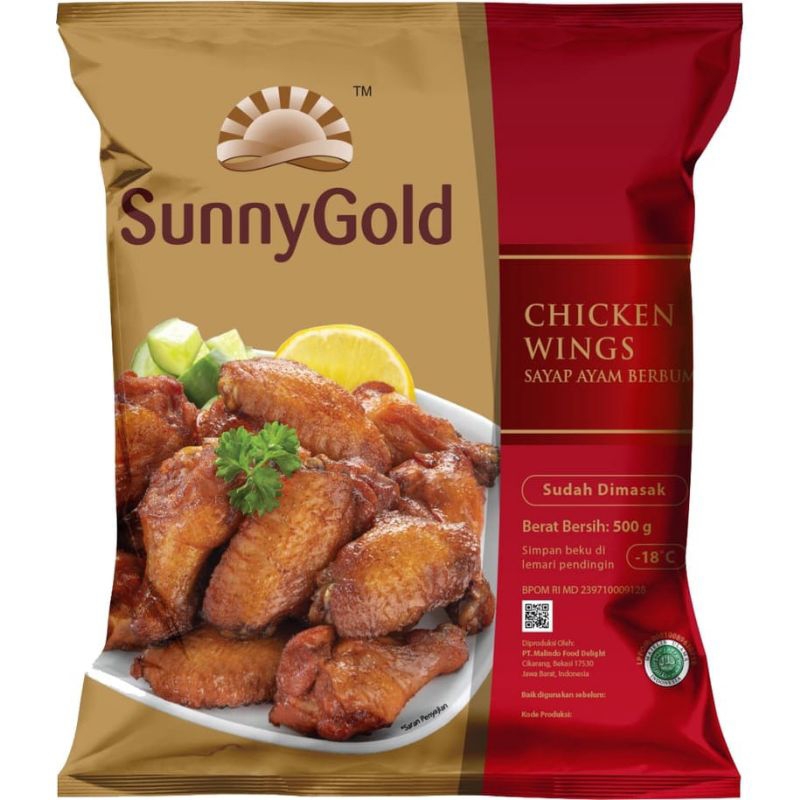 

SUNNYGOLD SPICY WINGS TM 500 GR