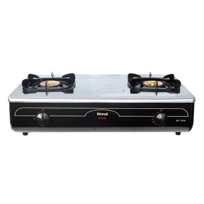 Rinnai Kompor Gas 2 Tungku RI-712A / 712A  / 712 Stainless Jumbo
