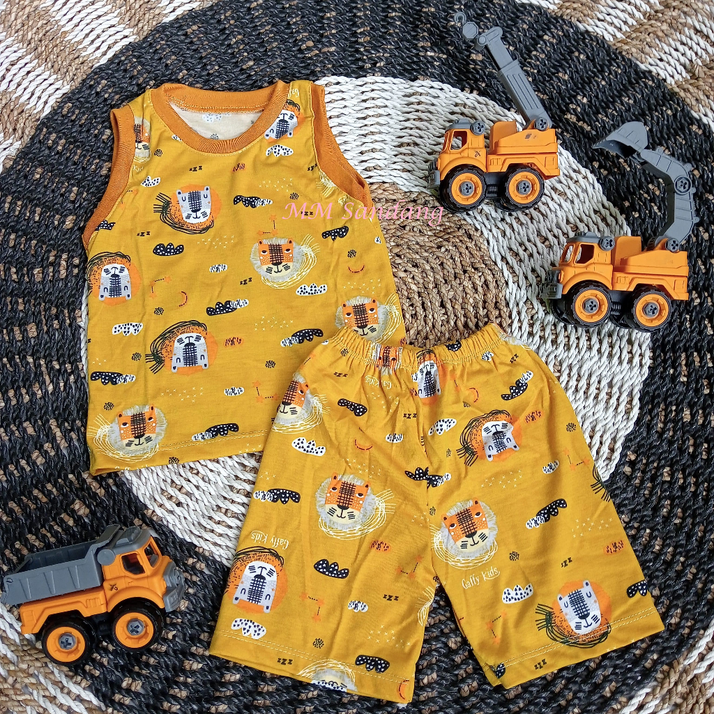 Setelan Oblong Lekbong Anak Usia 1 - 6 Tahun Full Printing Gaffy Kids