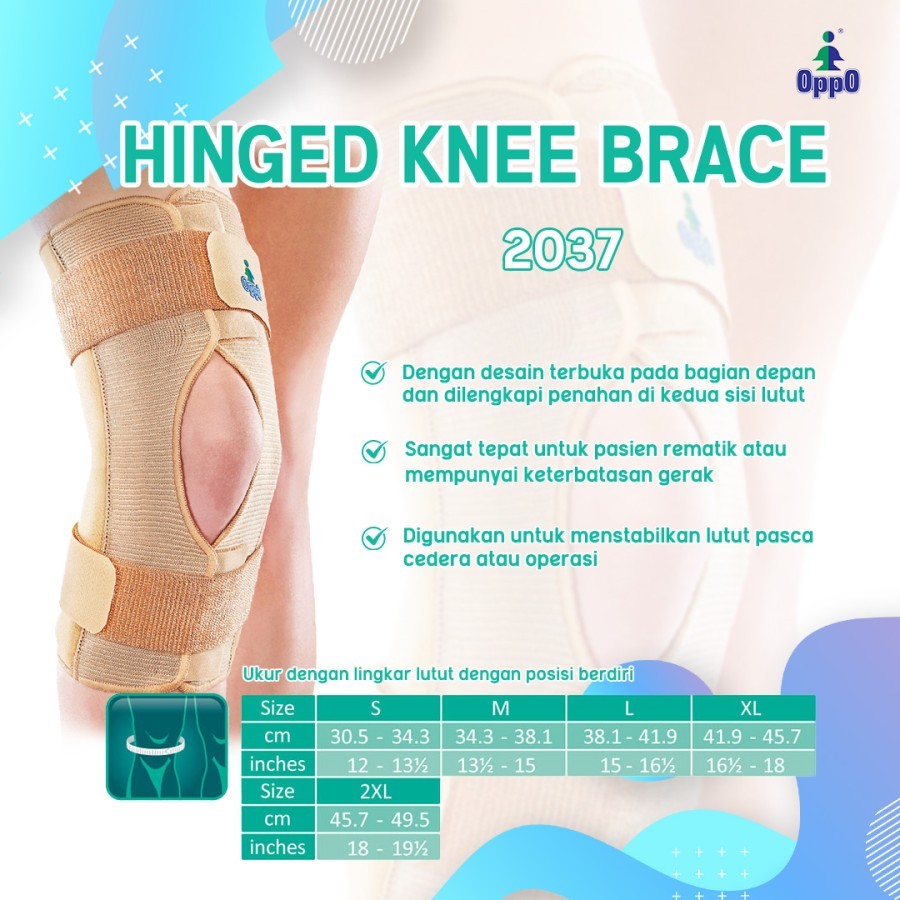 oppo hinged knee brace 2037