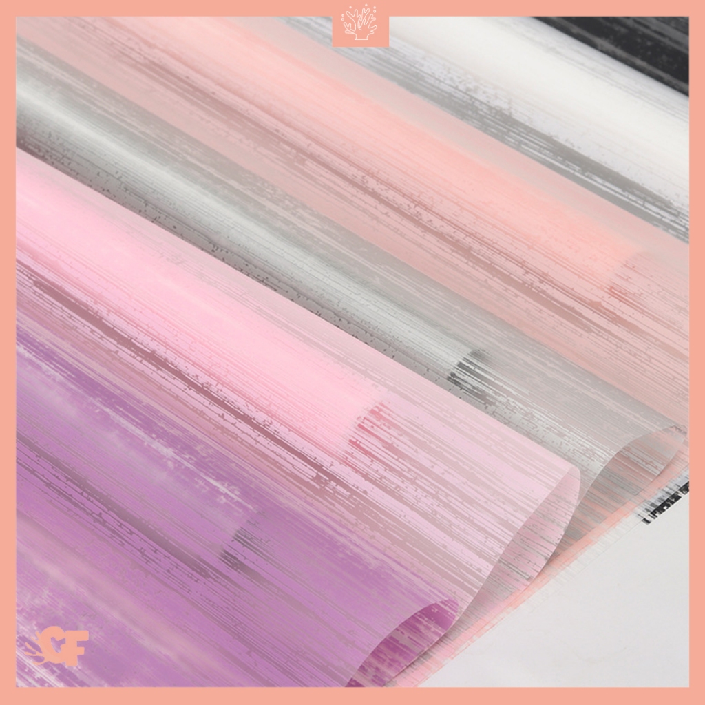 

20 LEMBAR Kertas Bunga Buket Garis Flower Wrapping Paper Cellophane KB6083