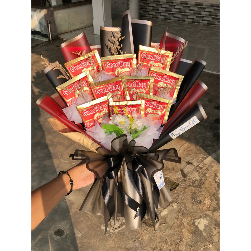 

Buket kopi coffe bouquet / Buket luwak white coffe /Buket kopi kapal api / good day Bucket Kopi Goodday