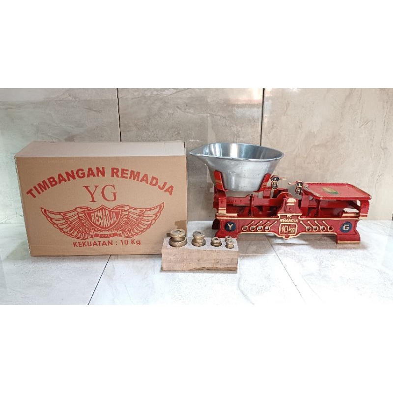 Timbangan Meja Remadja Kapasitas 10Kg Plus Bandul 1 Set - Timbangan Kodok Kapasitas 10kg.