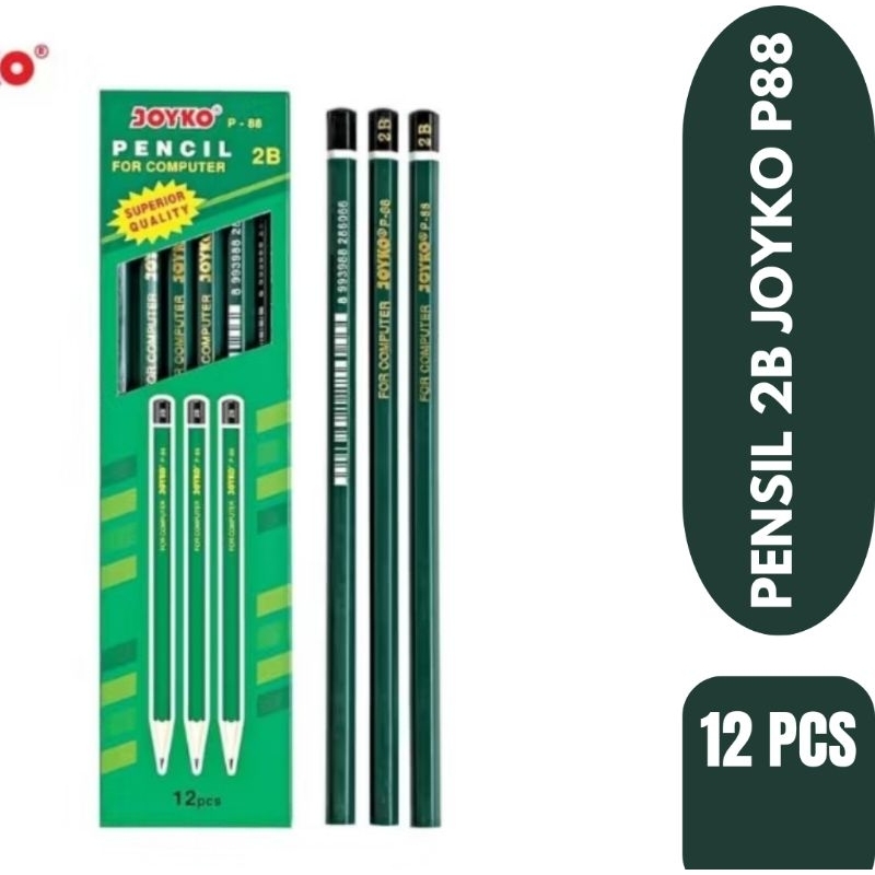 

Pensil Kayu/Pensil 2B Joyko P-88 Harga Per Lusin isi 12pcs
