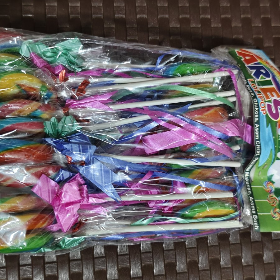 

Permen Lolipop Rainbow Pita Bulat isi 20 PCS