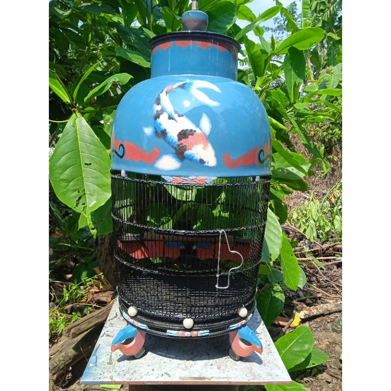 SANGKAR PERKUTUT SEMI SANPOLAC / SANGKAR KLASIK / SANGKAR TENONGAN