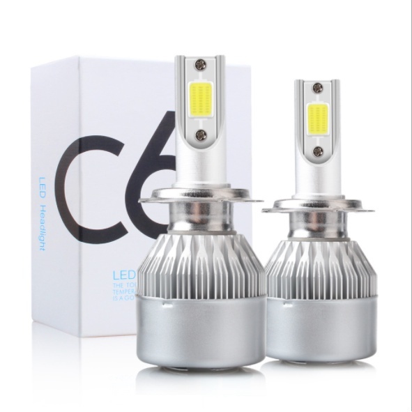 LAMPU LED MOBIL MOTOR HEADLIGHT LAMPU UTAMA C6 H7