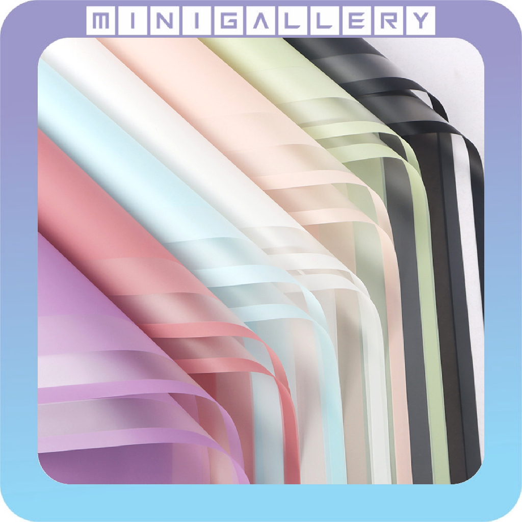 

Kertas Bunga Cellophane Transparan Line Color Paper Flower Wrapping Paper Kertas Buket Bunga KB6110