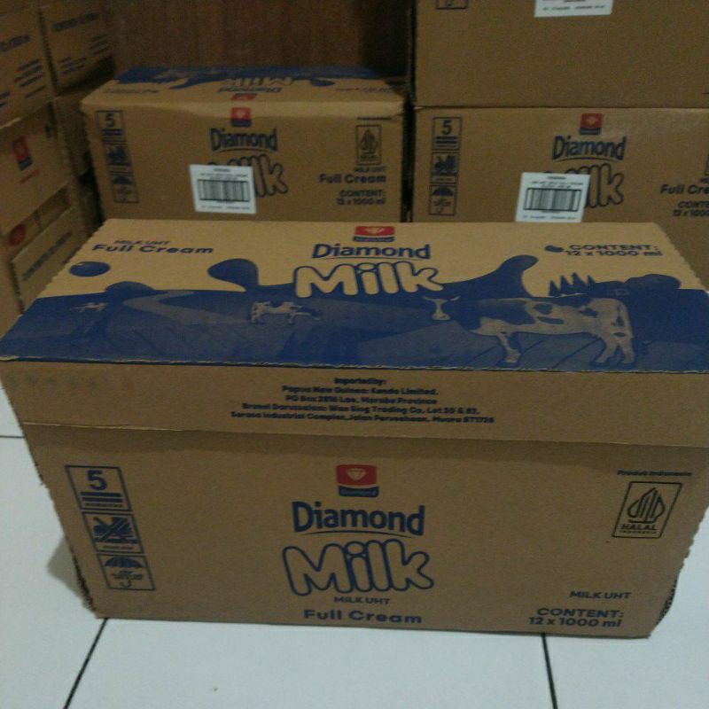 

susu diamond full cream 1 liter 12pcs @1karton