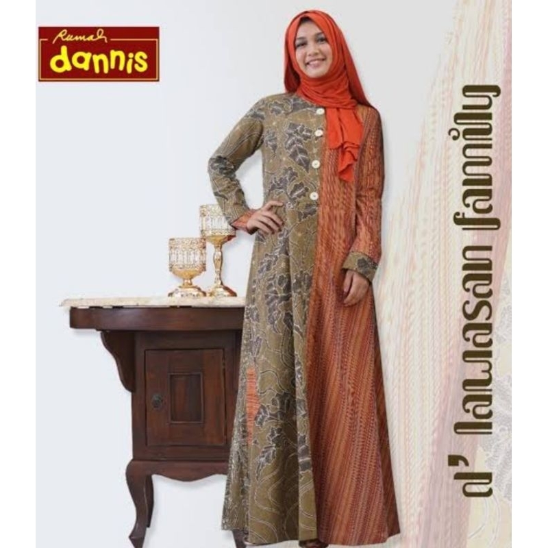 abaya Dannis dewasa,batik lawasan,UK.S,promo