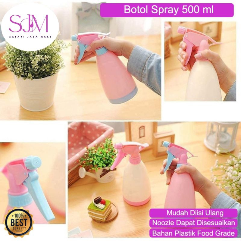 Botol Spray Burung Tanaman Kaca Jendela Plastik Tebal Sprayer 500 Ml
