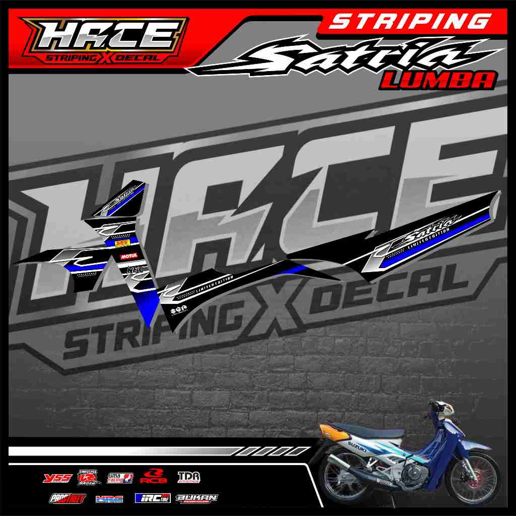 741 STRIPING STICKER SATRIA LUMBA - STRIPING STICKER SATRIA LUMBA SIMPLE GRAFIK