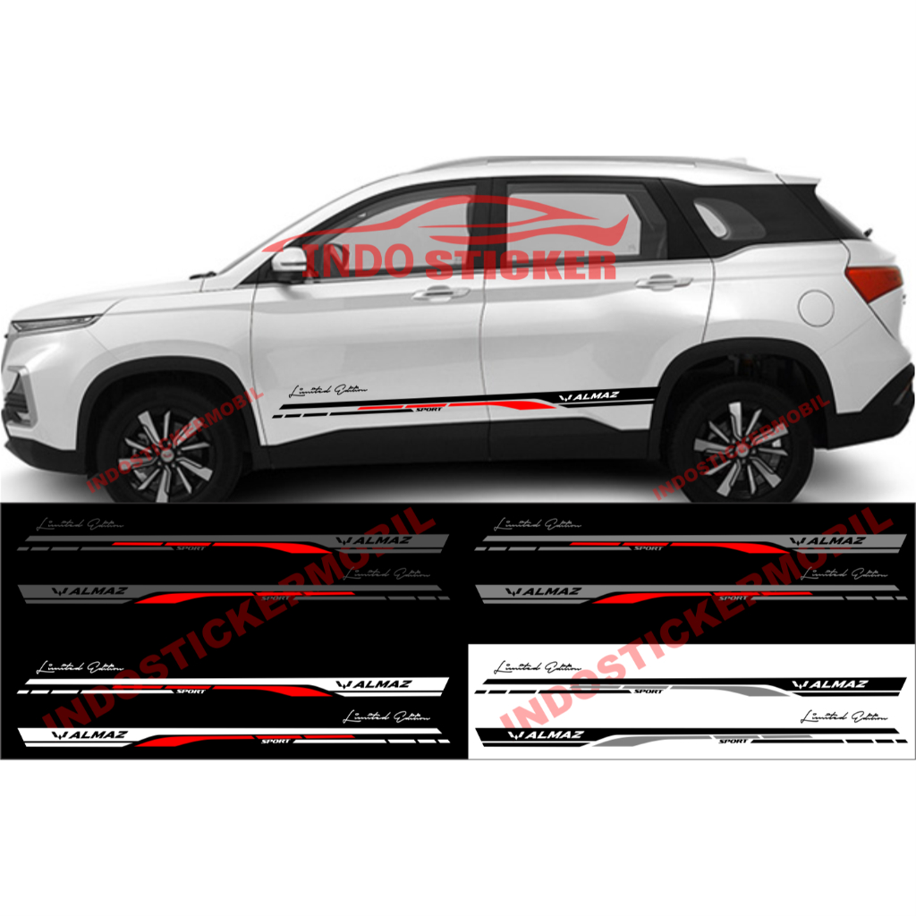 sticker mobil wuling almaz cutting stiker list mobil almaz