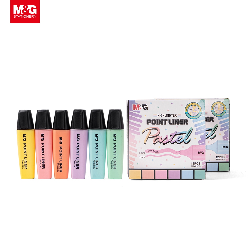 

Highlighter Pastel M&G / Stabilo Pastel / Penanda Berwarna Pastel 6 Colors AHM21578