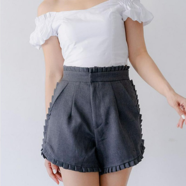 CALE SHORT - Short / Celana Pendek Wanita / Celana Highwaist / Celana Wanita CELANA PENDEK SEMIWOOL 