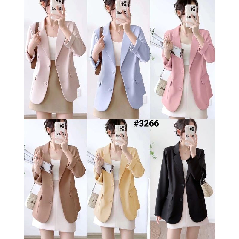 BLAZER BASIC BLAZER POLOS WANITA OUTWEAR IMPORT