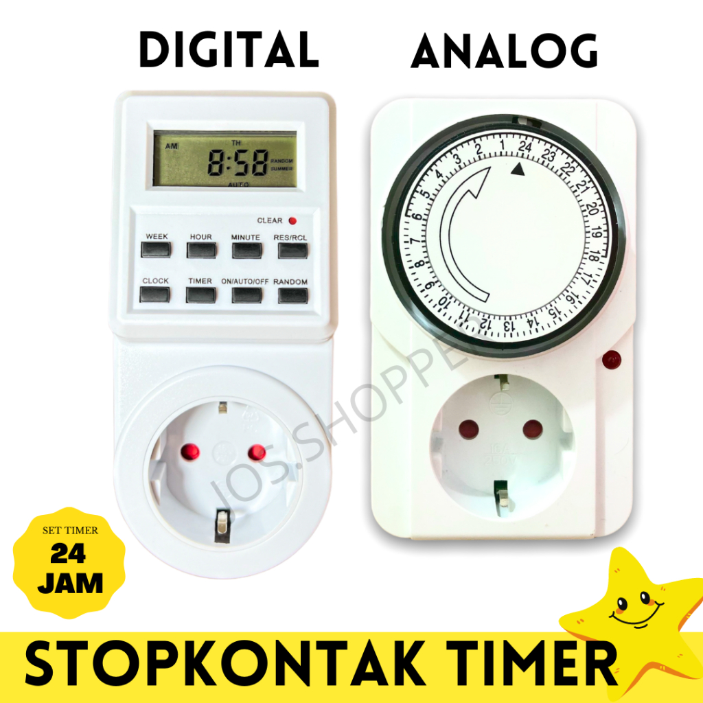 STOP KONTAK TIMER MANUAL / DIGITAL TIMER SWITCH OTOMATIS WEEKLY 24 HOURS PROGRAMME TIMER DEXICON