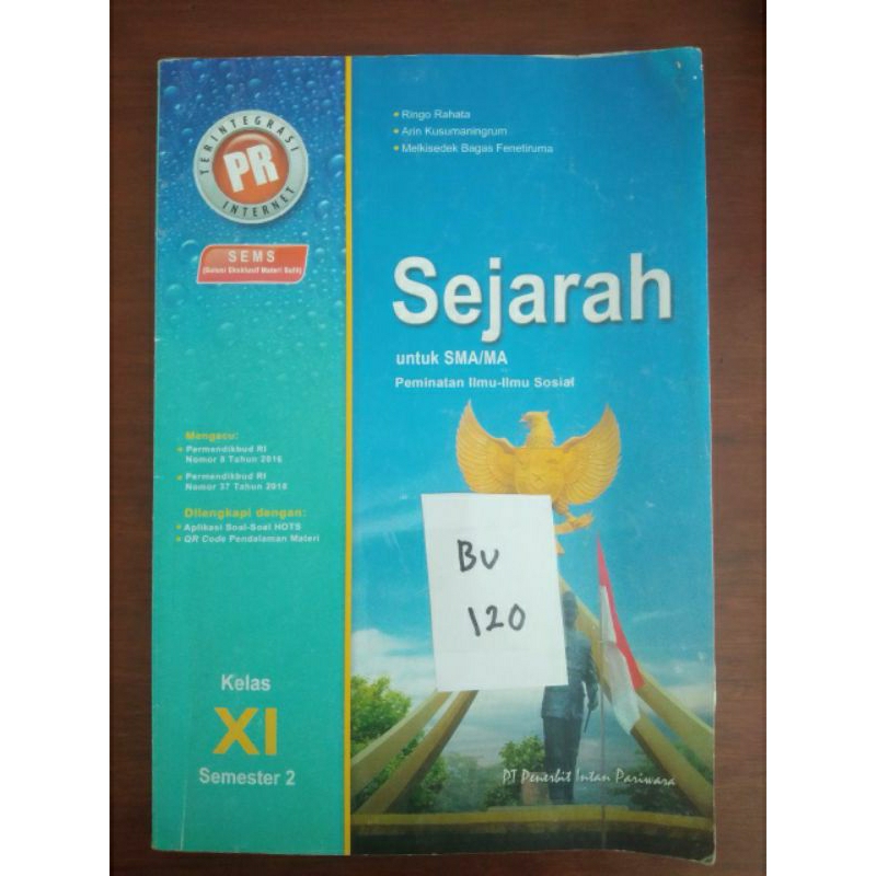 

SEJARAH UNTUK SMA/MA PEMINATAN ILMU-ILMU SOSIAL KELAS XI SEMESTER 2(BU120)