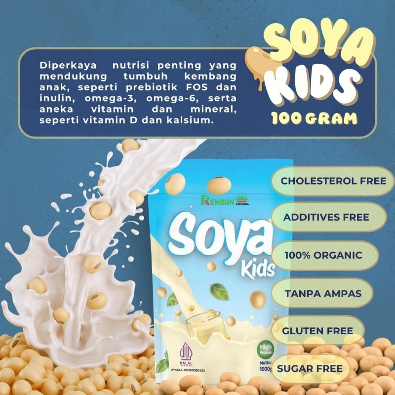 

SOYA KIDS susu protein kedelai 1000 gram susu kedelai premium