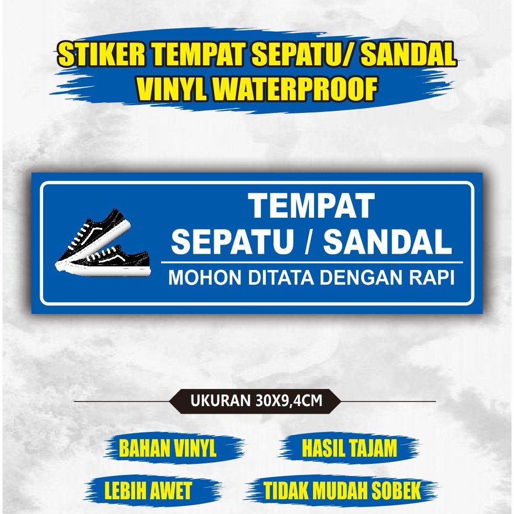 

Stiker tempat sandal dan sepatu - stiker rapikan sepatu sandal