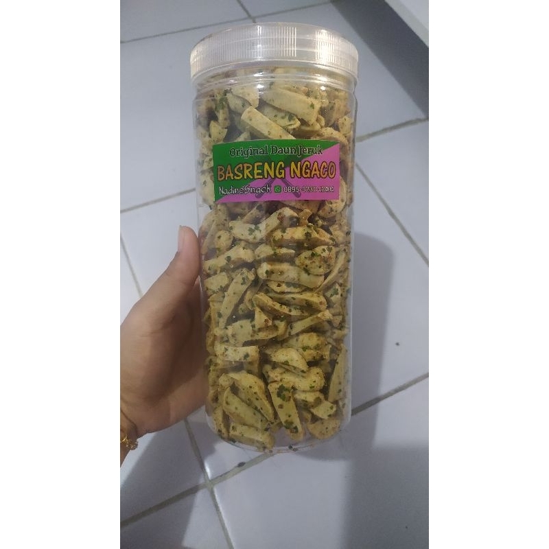 

Basreng viral bumbu melimpah original daun jeruk 500g