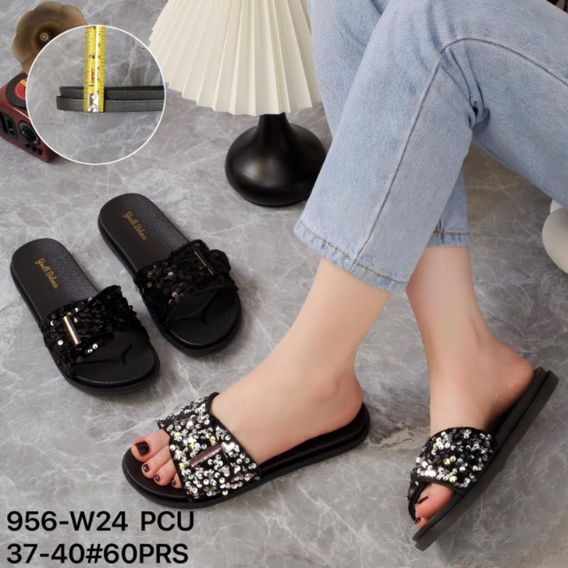 SANDAL FLAT WANITA STRAP MANIK BLINK JELLY SHOES IMPORT YOUTH BALANCE 956 SYANTIKK