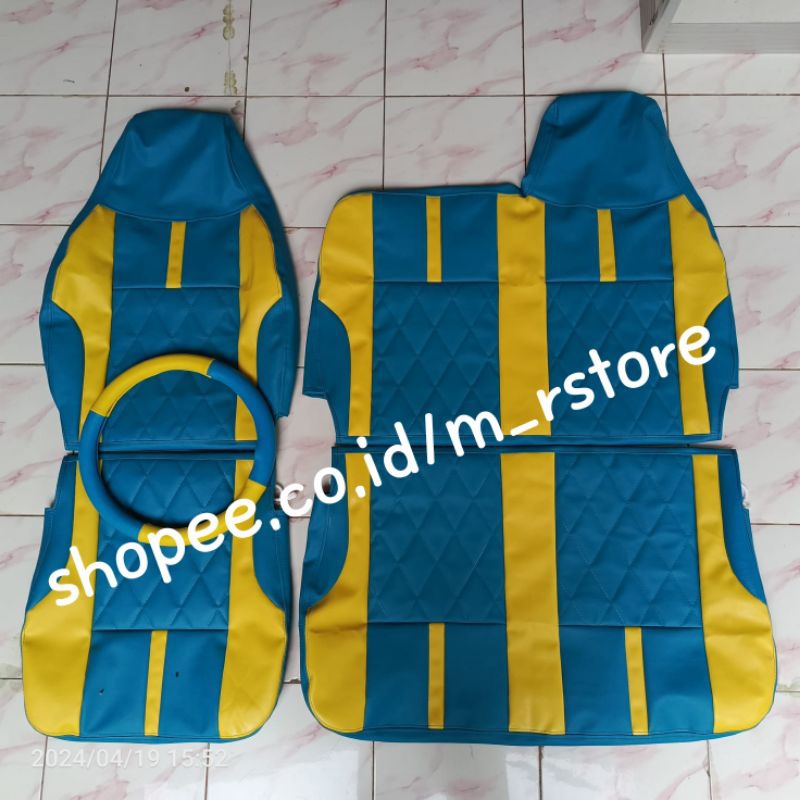 Cover Jok Mobil Sarung Jok Mobil Canter Ragasa Canter HDL Bonus Sarung Setir