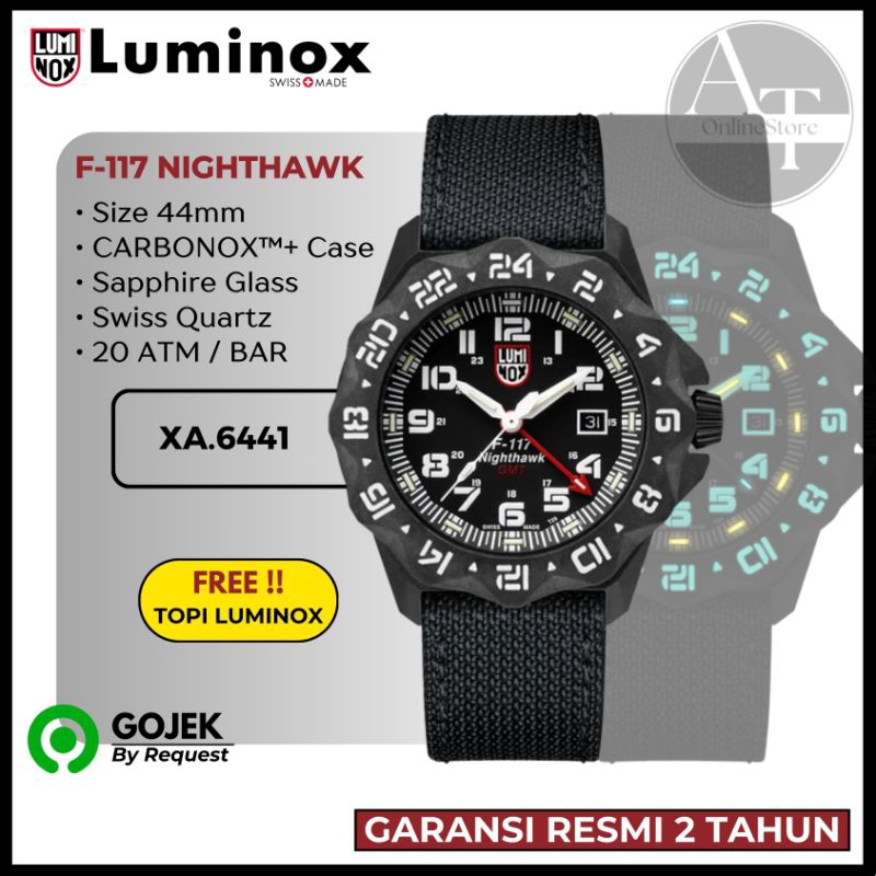 Jam Tangan Pria Luminox 6441 F-117 Nighthawk ORIGINAL Garansi Resmi
