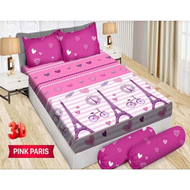 Sprei BONITA B2 180X200 | motif  pink paris