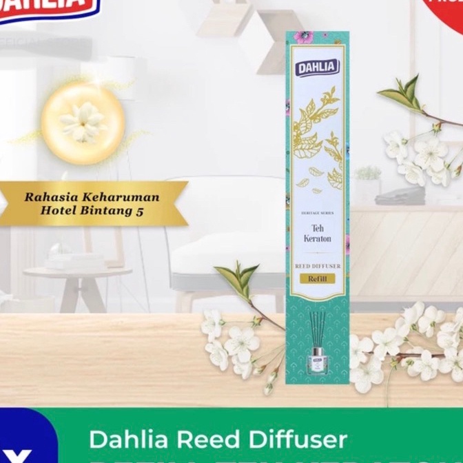 Grosir DAHLIA Reed Diffuser REFILL Teh Keraton Heritage Series Pewangi Pengharum Rumah Ruangan Kanto
