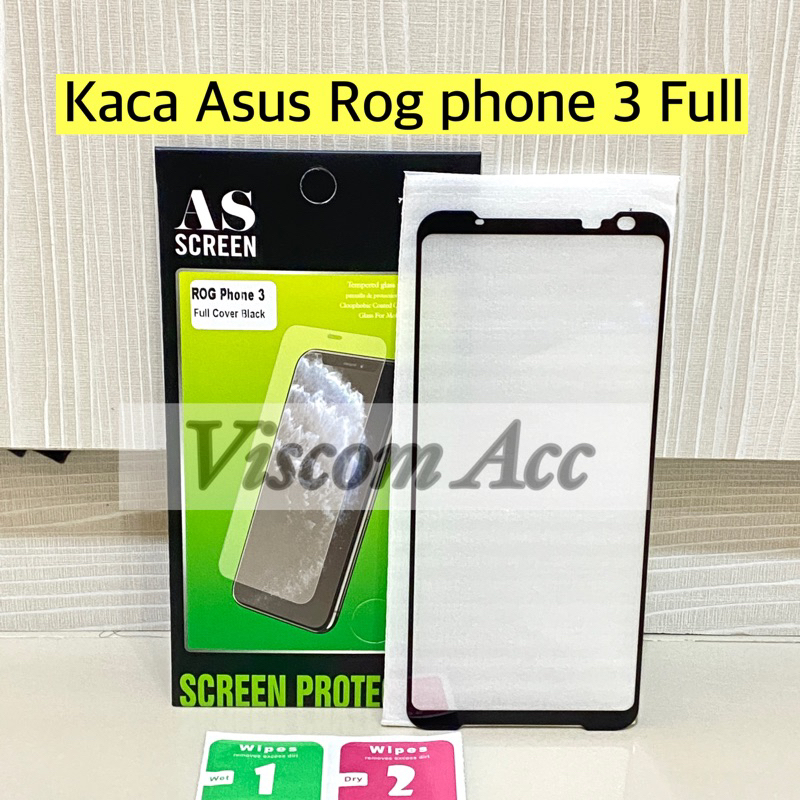 Kaca Rog phone 2 / 3 Full || Tempered glass Asus Rog Phone 2 / Rog Phone 3 Full