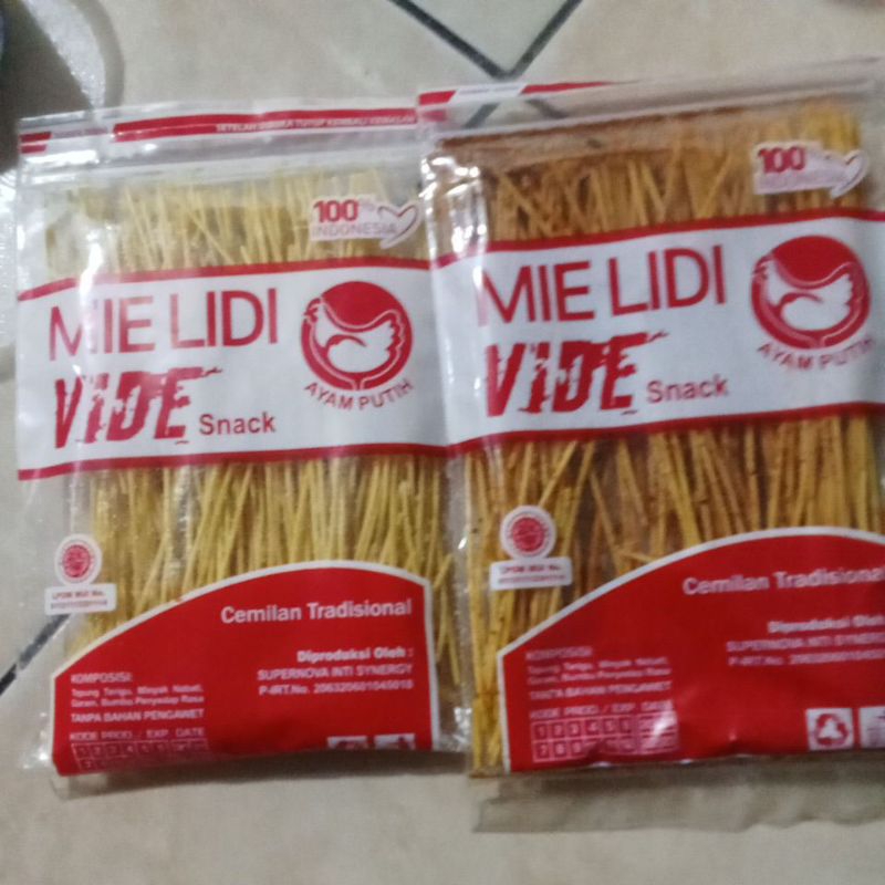 

mie lidi Rasa pedas asin dan asin