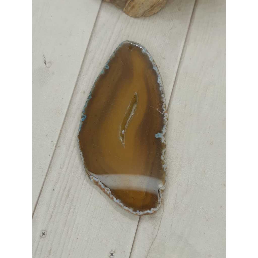 Yellow Brown Agate Slice