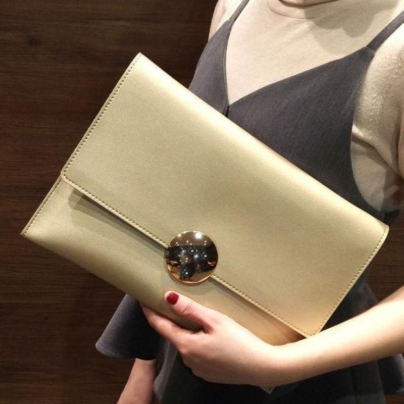 CLUTCH WANITA OLIVE | DOMPET PESTA WANITA SIMPEL | TAS SELEMPANG MODIS