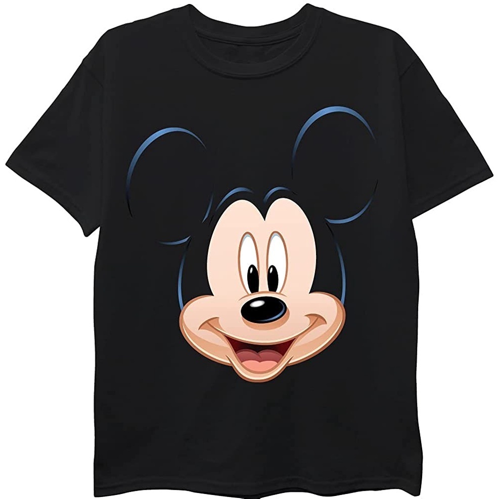 Kaos Dewasa Disney Boys Mickey Mouse Face Tee - Kaos Pria - Kaos Wanita - Kaos Laki Laki - Kaos Pere