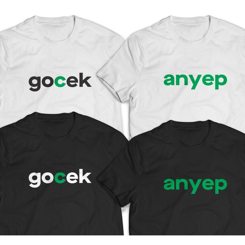 Kaos GOCEK ANYEP | Tshirt Distro Kata Kata Tulisan Gambar Gocek Anyep Bukan Gojek Grab Ojol Online P