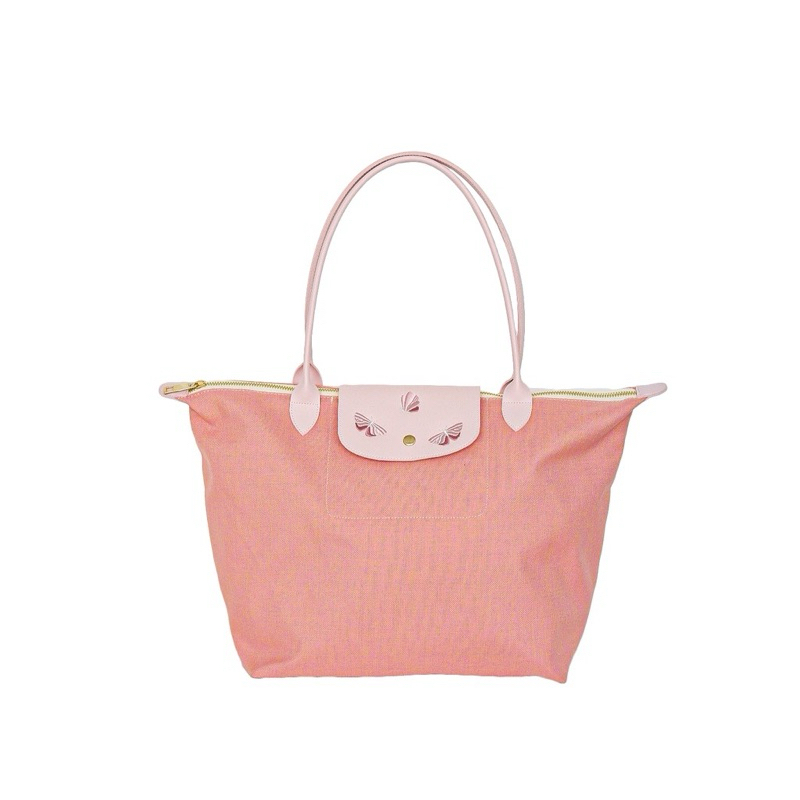 KOOLEET LUNA TOTE BAG in Pink preloved LC look a like / tas pundak besar wanita women shoulder bag b
