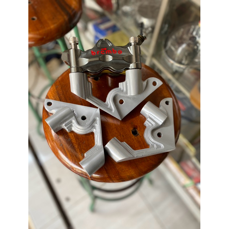Breket dudukan pangkon Kaliper brembo gp4rx m50 l3 m7 pith 100 Pnp RX King New Vixion Scorpio Byson 