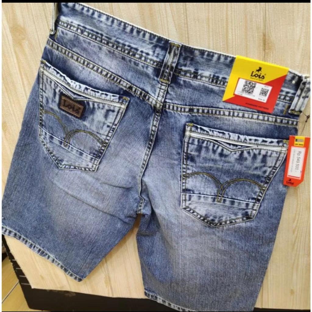 celana lois pendek pria original / celana pendek pria /celana santai pria / celana denim pria /celan