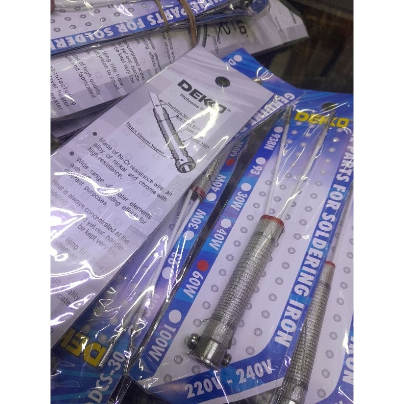 ELEMEN SOLDER 60WATT DEKKO.Elemen solder 60 watt dekko.1pcs