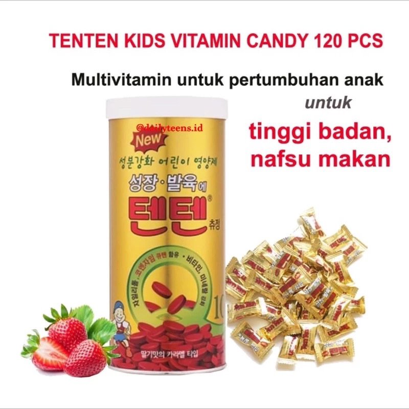 [ORIGINAL] Tenten Hanmi Growth Vitamin  20 30 60 tablet Multivitamin Pertumbuhan Tinggi Badan  IMPOR