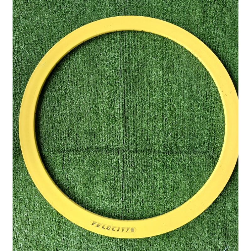 Rims Velg Sepeda Fixie Balap Roadbike 700c Velocity Kuning Second Mulus - 1 pcs