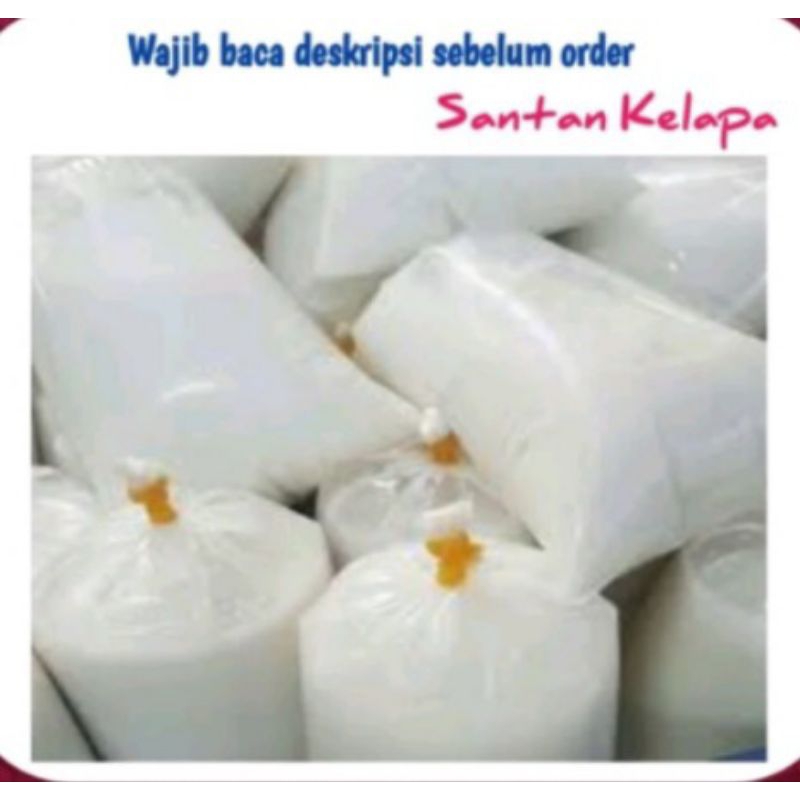 

santan kelapa perbungkus