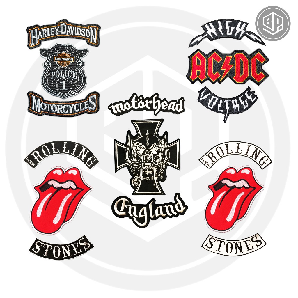 PATCH BORDIR JAHIT PATCH EMBLEM BESAR MOTOR HEAD AKSESORIS PUNGGUNG