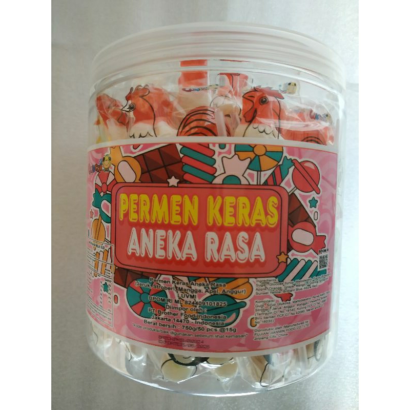 

LUVMI permen keras aneka rasa 750g